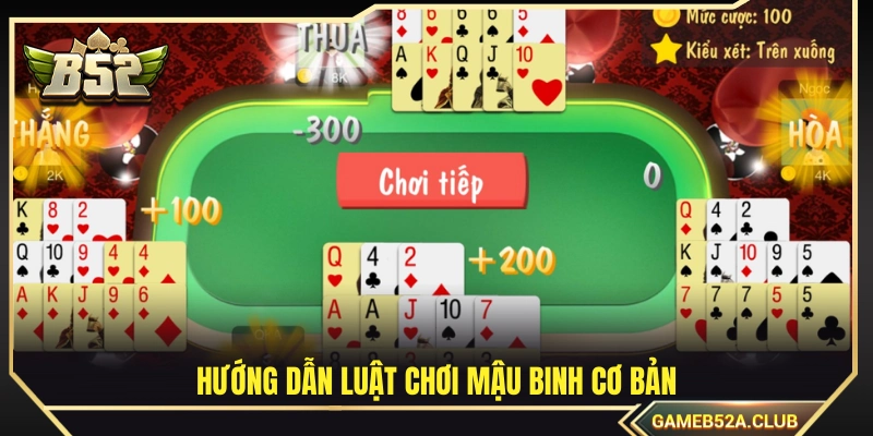 Cẩm nang luật chơi Mậu Binh chi tiết